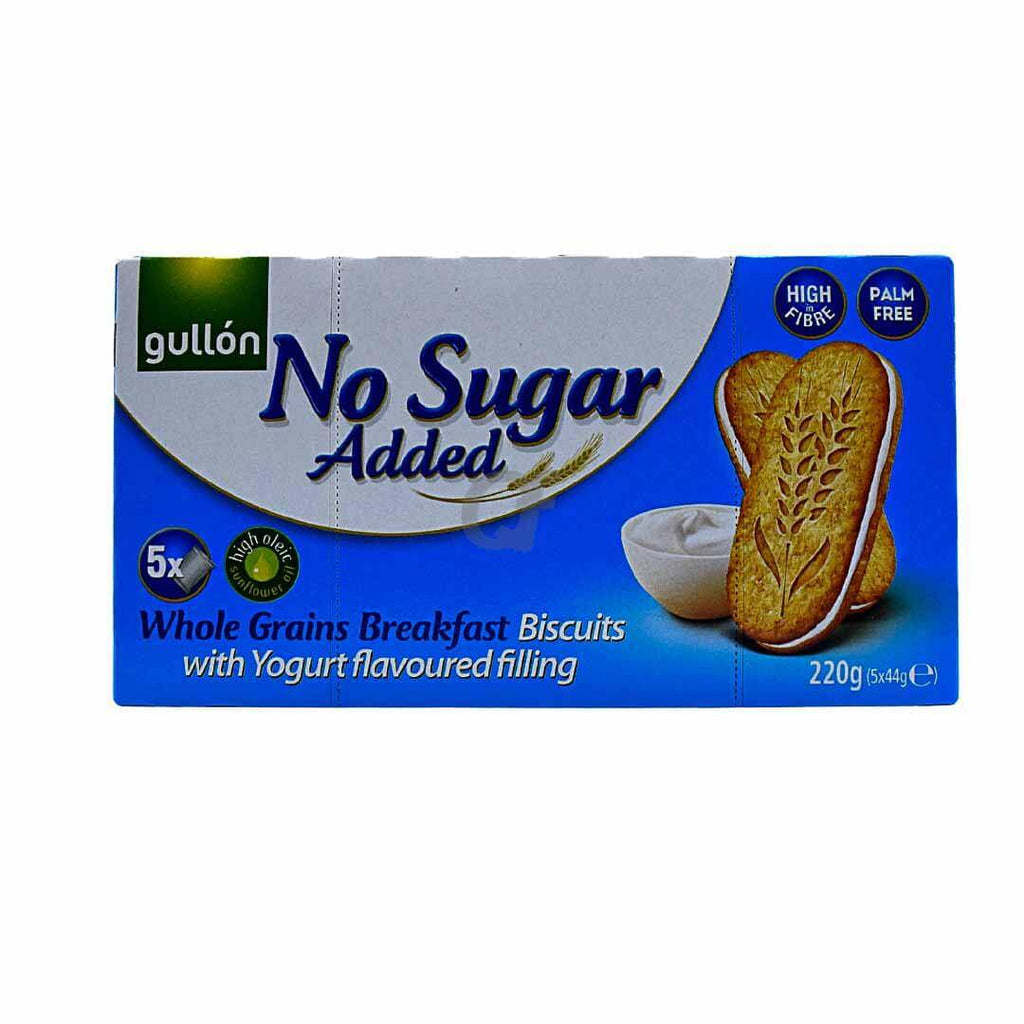 Gullon No Sugar Added Whole Grains Breakfast Biscuits with Yogurt flavoured filling