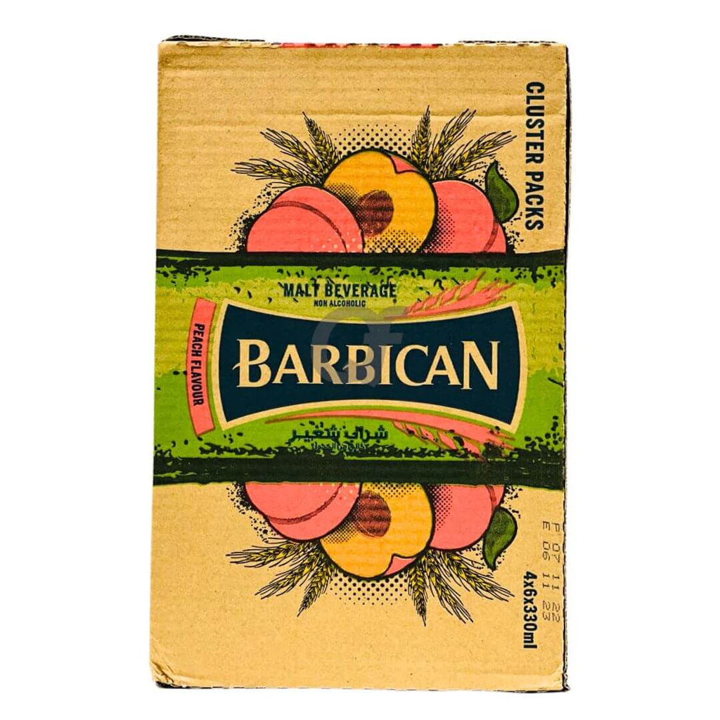 Barbican Malt Drink -Peach Flavour 24x330ml