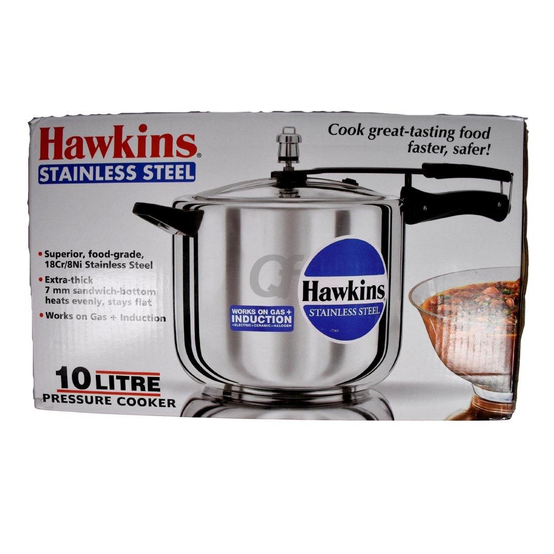 Hawkins Stainless Steel Pressure Cooker|10 Litre Pressure Cooker