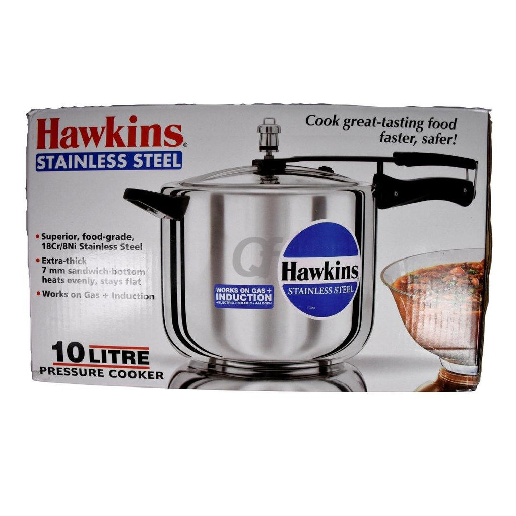 Hawkins Stainless Steel Pressure Cooker 10 Litre