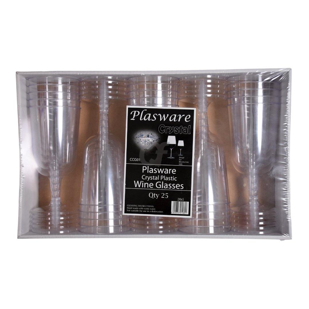 Plasware Crystal Plastic Wine Glasses Plastic Large Wine Glasses UK