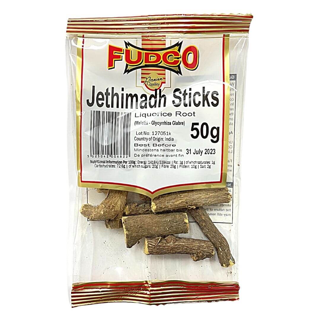 Fudco Jethimadh Stick (Liquorice Root Sticks) 50g Buy Liquorice Root Online