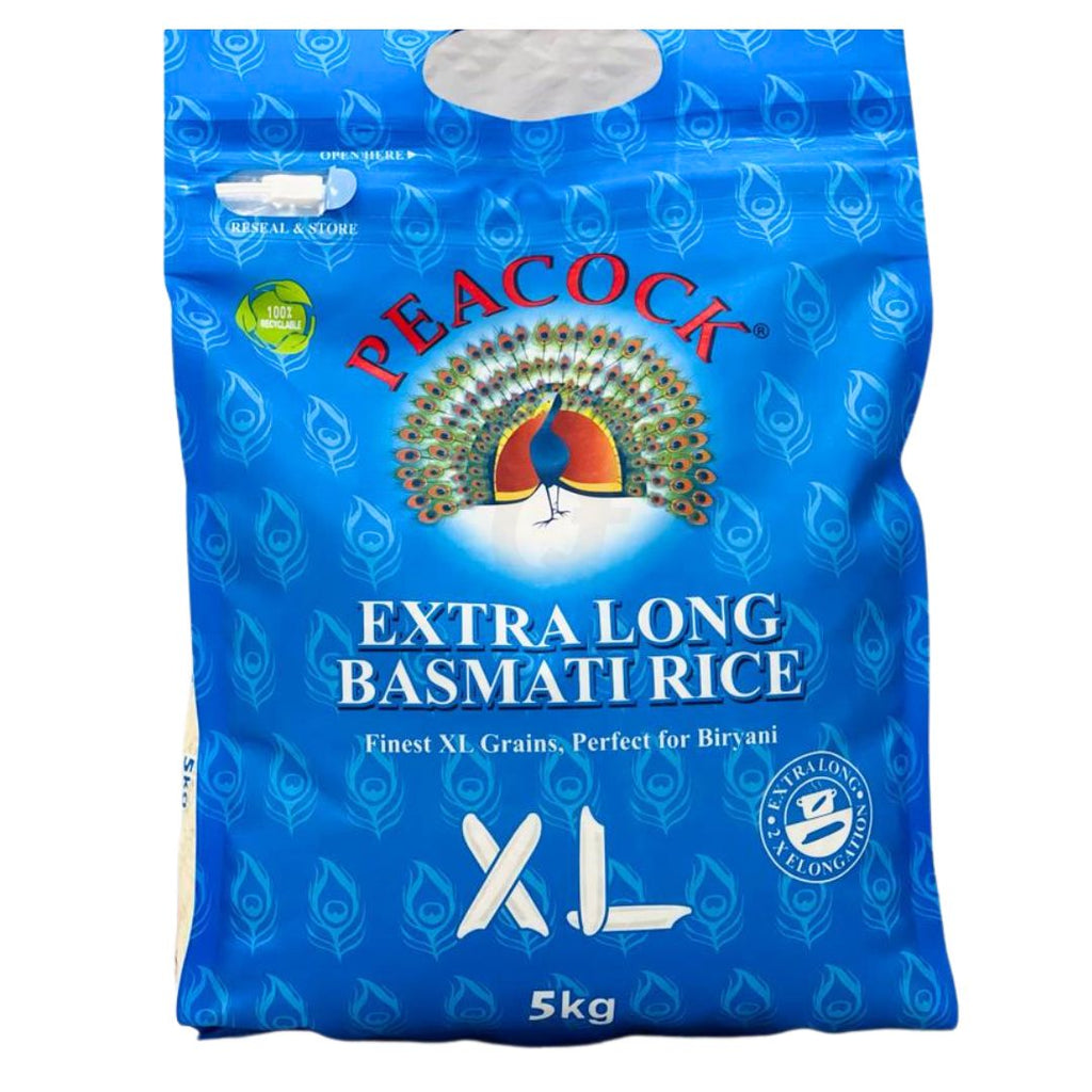 Peacock extra long basmati rice 5Kg