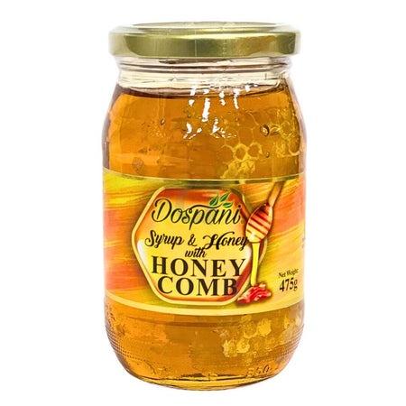 Dospani Syrup And Honey With Honeycomb