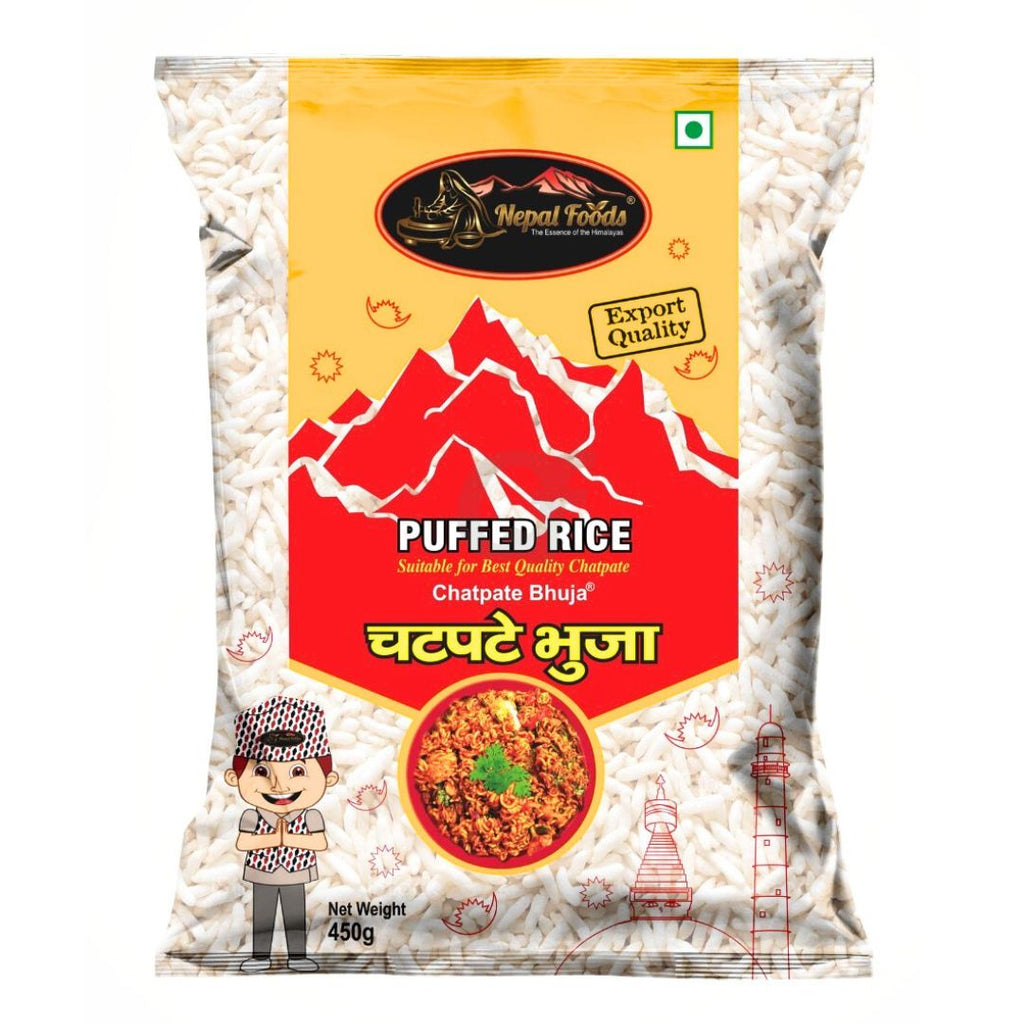 Nepal foods puffed rice
