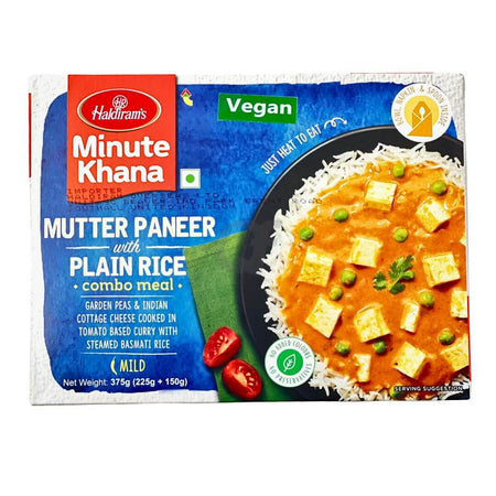 Haldiram's Mutter Paneer With Plain Rice Combo Meal