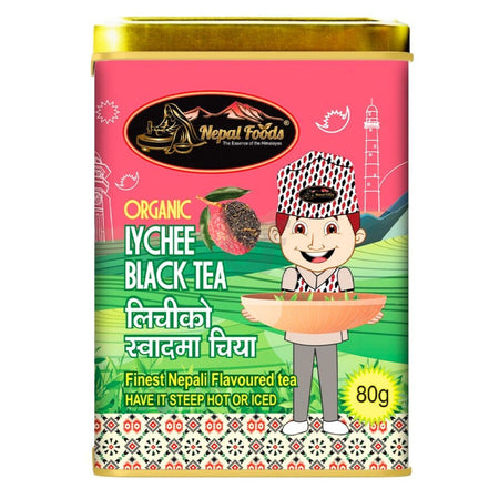 Nepal foods organic lychee black tea