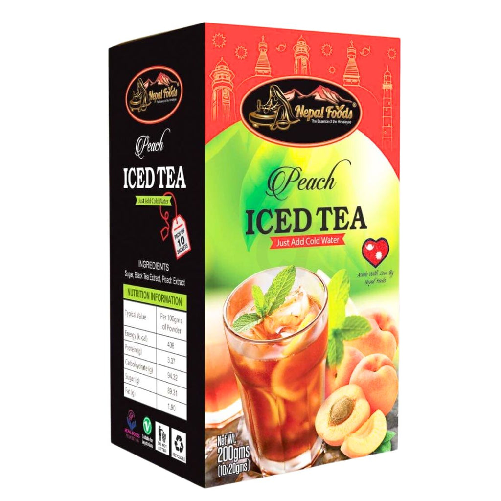 Nepal foods peach iced tea