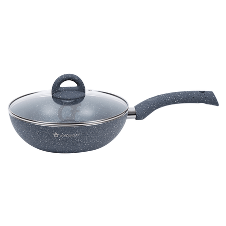 Wonderchef Granite Wok with lid