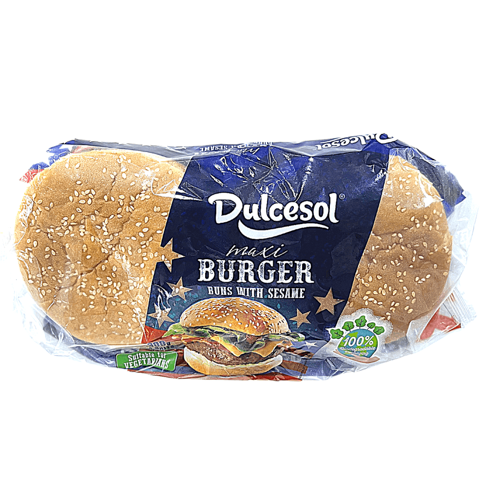 Dulcesol 2 Maxi Burger Buns with sesame