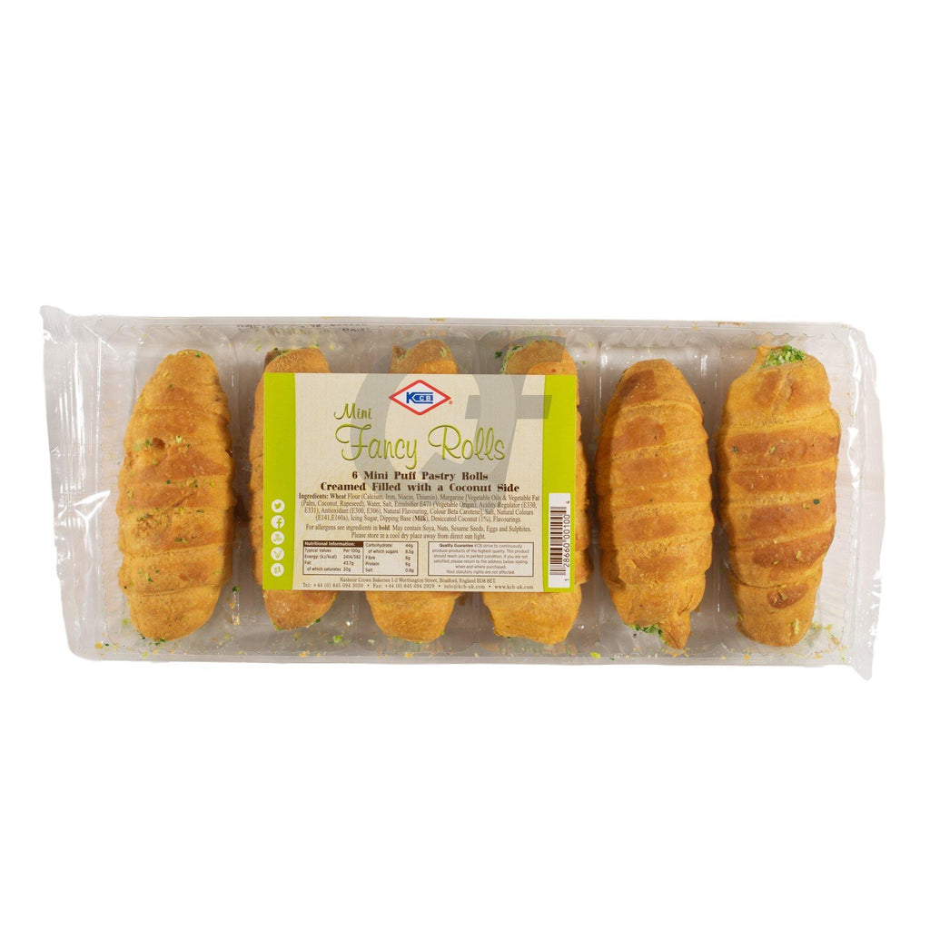 KCB Mini Fancy Roll Puff Pastry Cream with coconut 5 Pieces