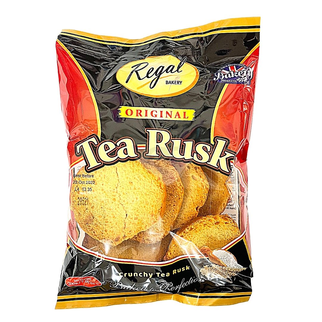 Yellow Color Tea Rusk Regal Tea Rusk 200g