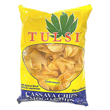 Tulsi cassava crisps chilli & lemon 150g