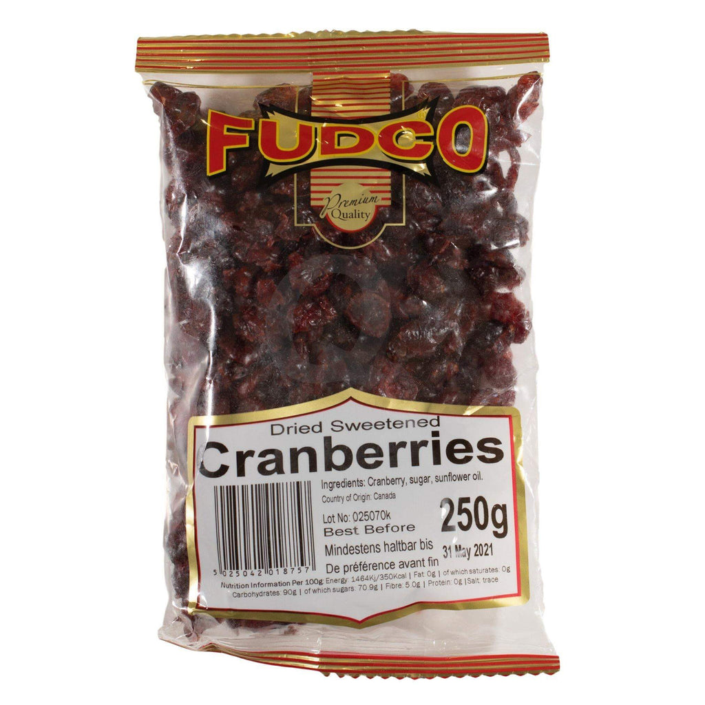 Fudco Dried Sweetened Cranberries 250g