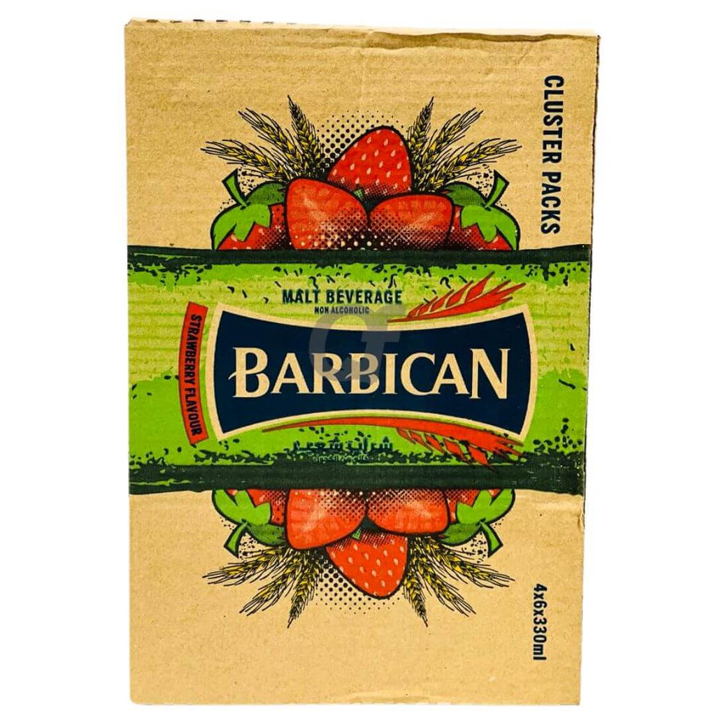 Barbican Malt Drink - Strawberry  Flavour 24x330ml