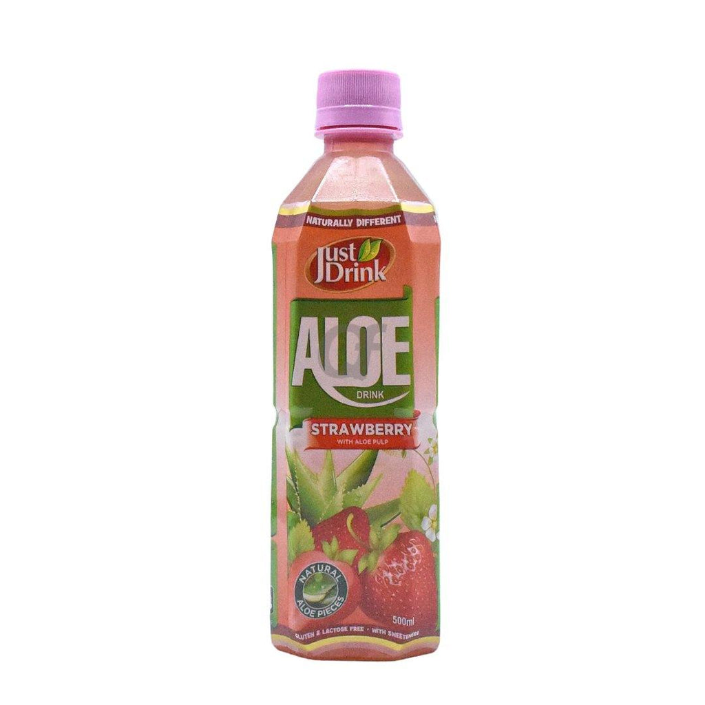 Just Drink Aloe Drink (Strawberry Flavour with Aloe pulp) - 500ml