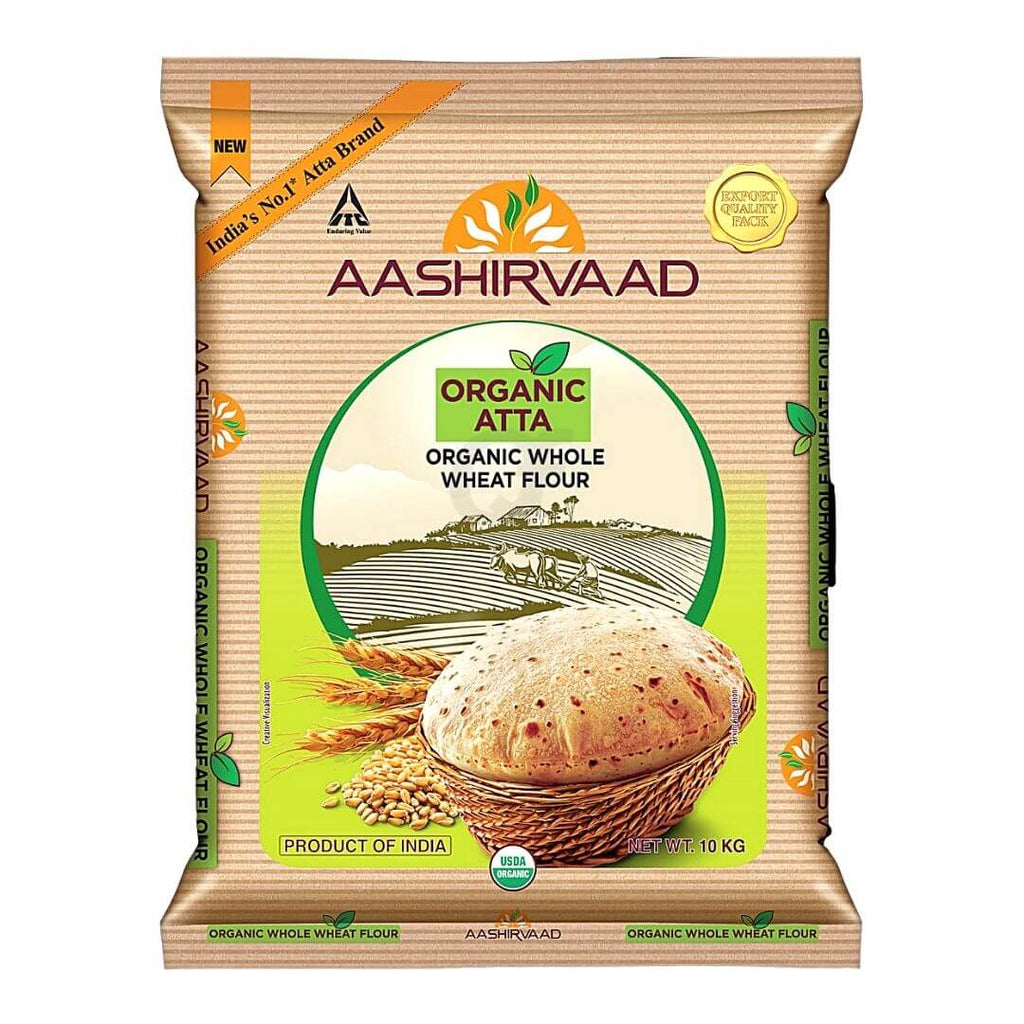 Aashirvaad organic whole wheat flour 10kg