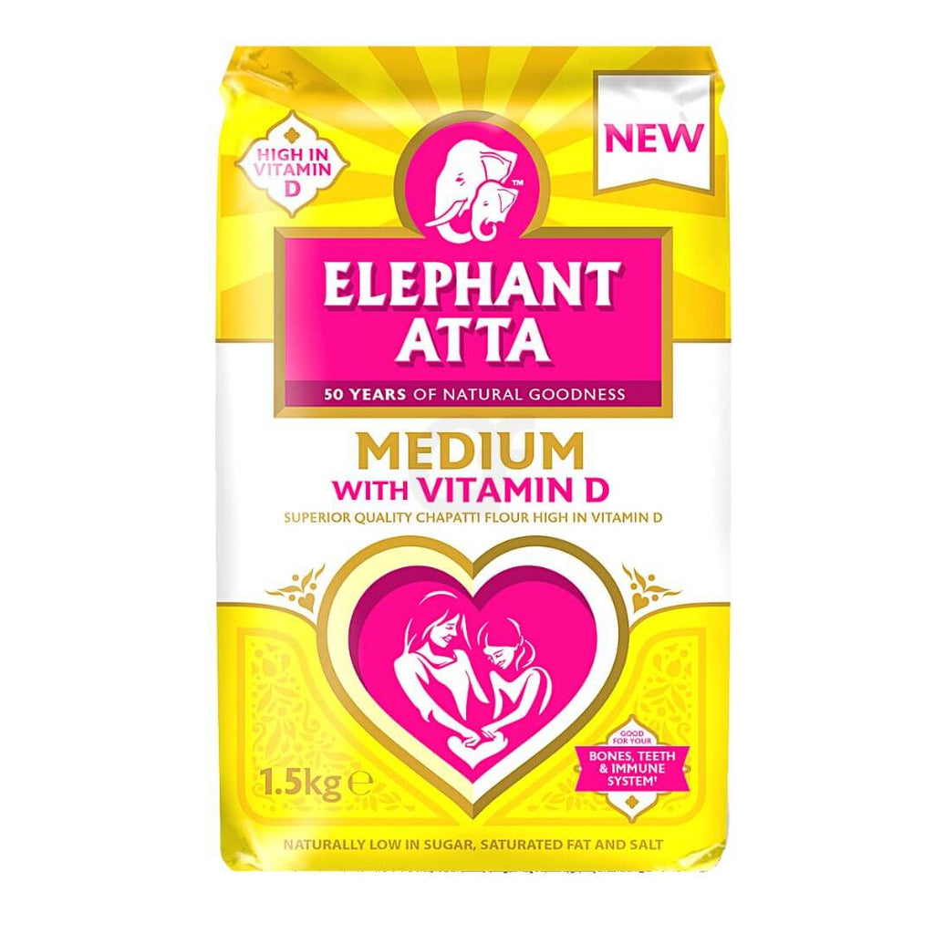 Elephant atta medium with vitamin D 1.5Kg