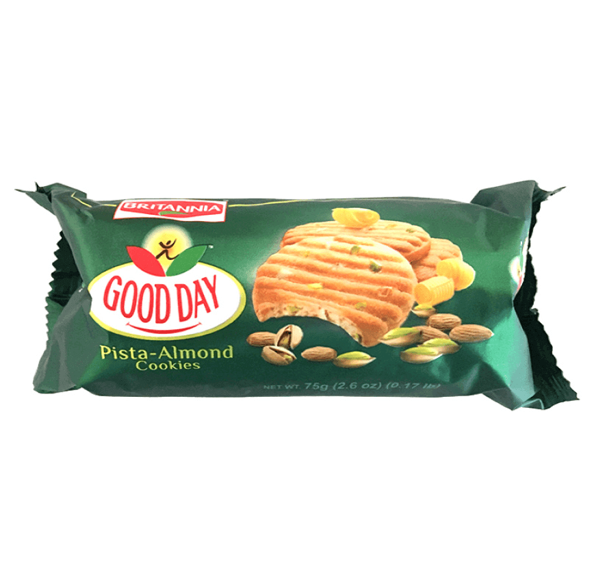 Britannia Gooday Pista-Almond Biscuits 75g