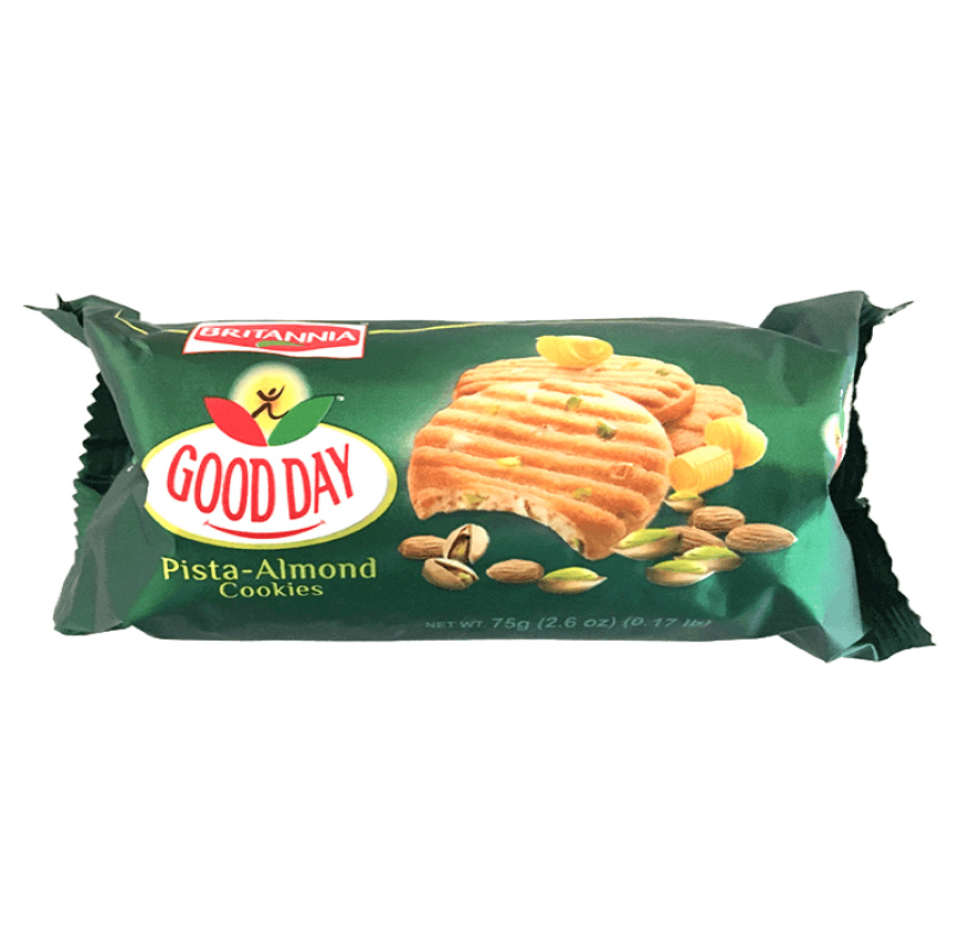 Gooday Rusk Britannia Gooday Pista-Almond Biscuits 75g