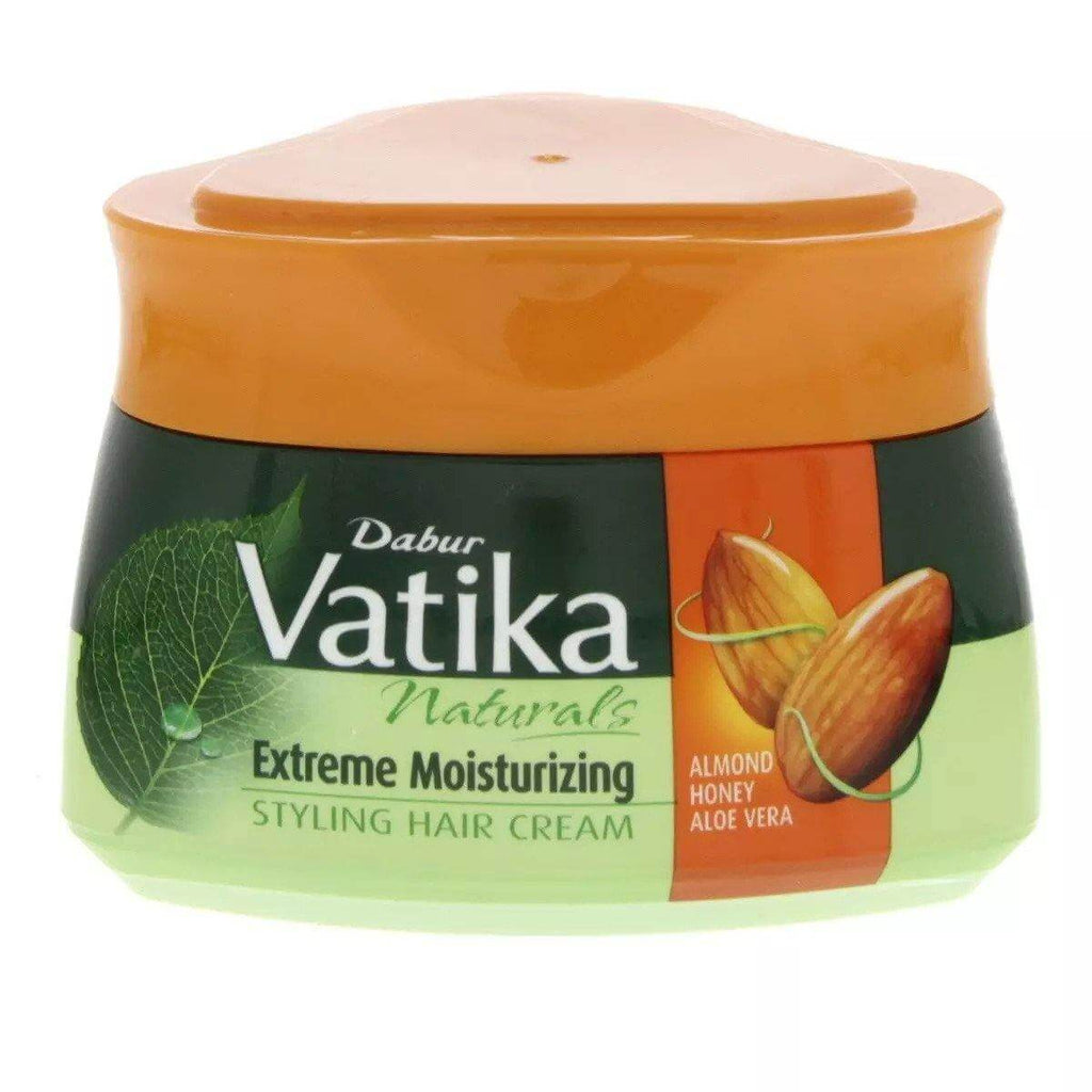 Dabur Vatika Naturals Extreme Moisturizing Styling Hair Cream - Almond, Honey, Aloe Vera - 140ml
