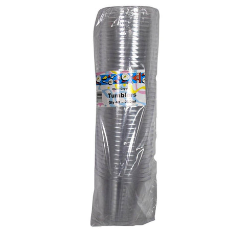 Clear Crystal 40 Tumblers 250ml