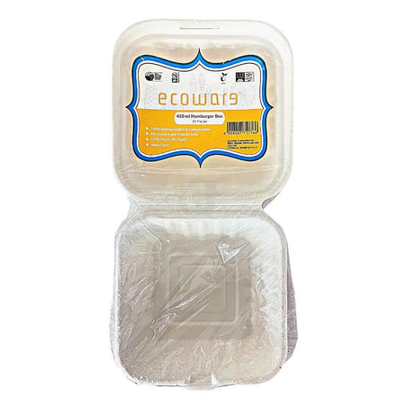 Ecoware 450ml Hamburger Box 25 pieces