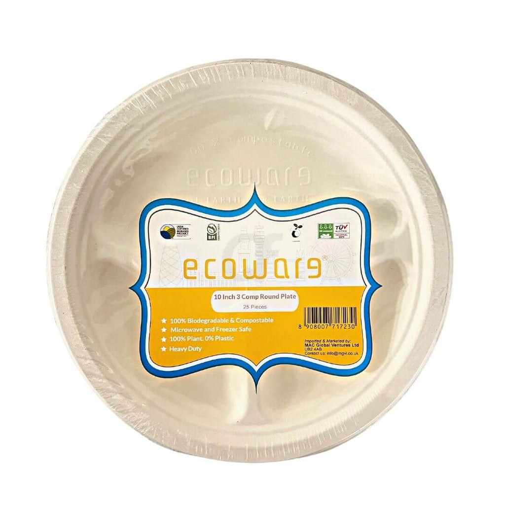 Ecoware 12 inch round plate 25 pieces