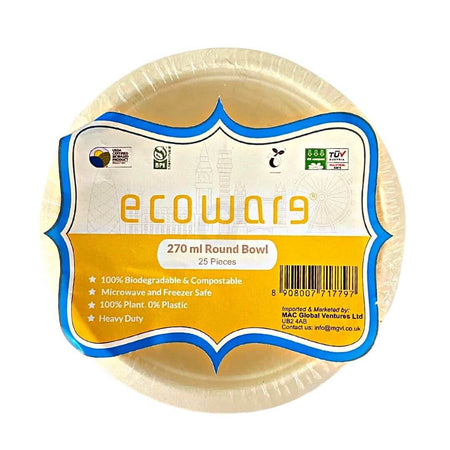 Ecoware 270mlÂ Round Bowl 25 pieces