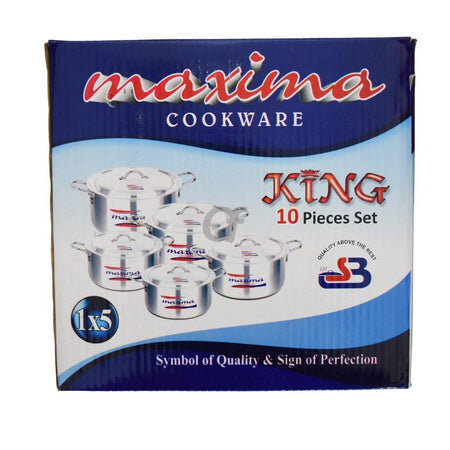 Maxima Cookware King 10 Pieces Set