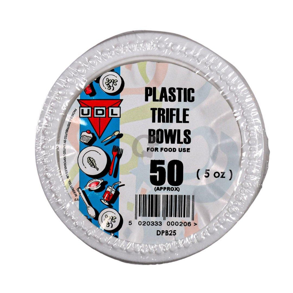 UDL 50 Plastic Trifle Bowls (5oz)