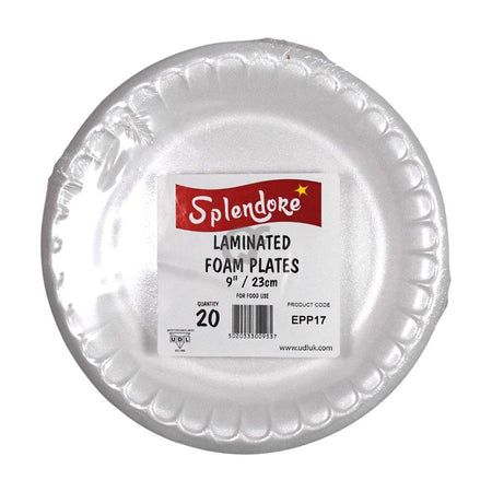 UDL 20 Laminated Foam Plates 23cm
