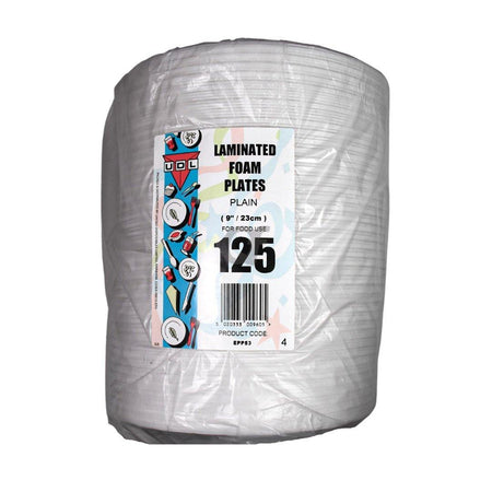 UDL 125 Laminated Foam Plates 23cm