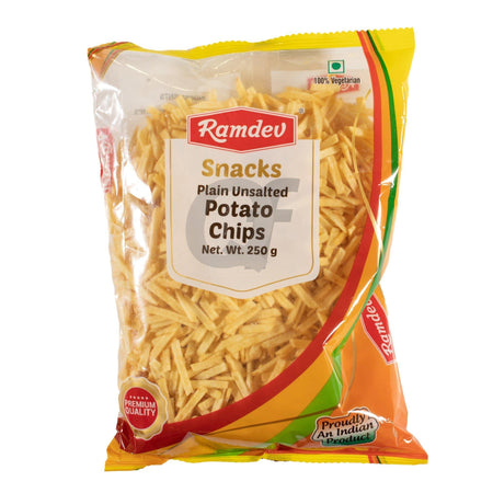 Ramdev Plain Unsalted Potato Chips 250g