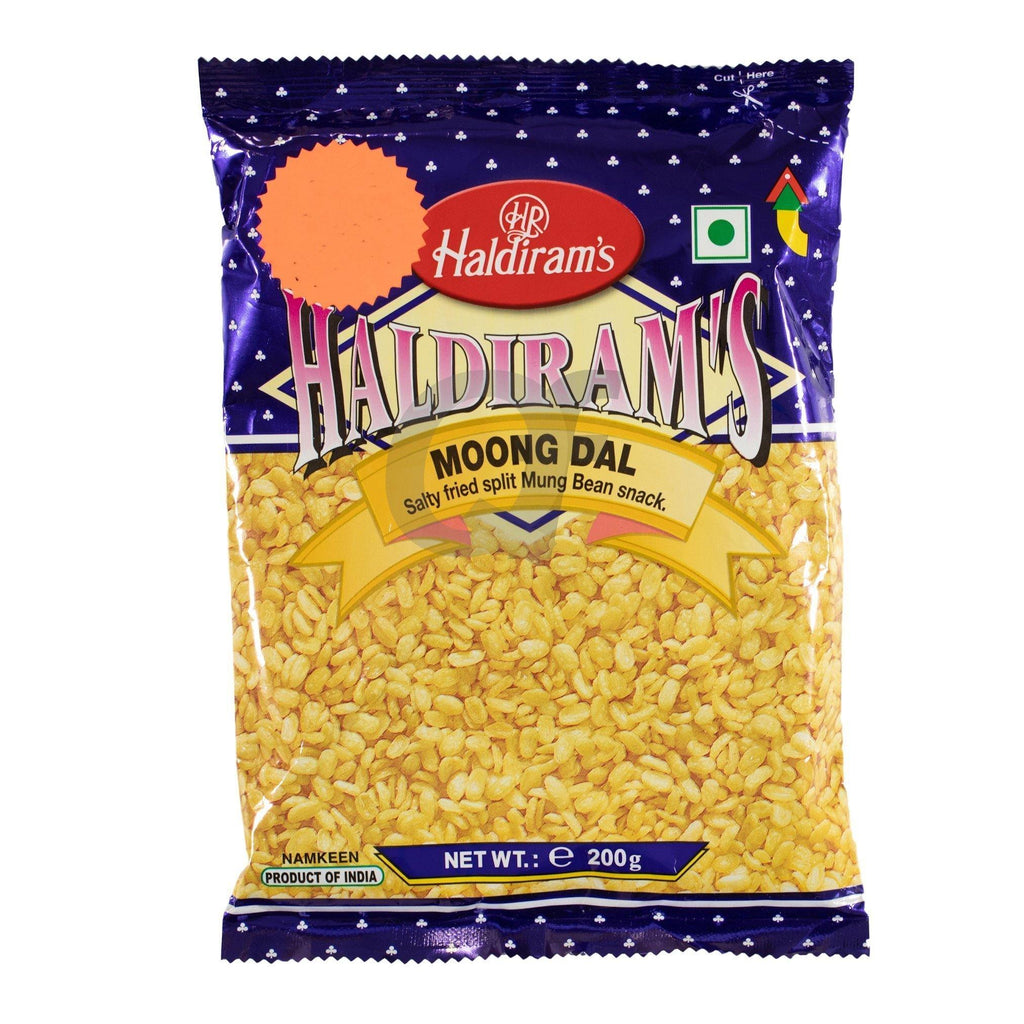 Haldirams Moong Dal (Salty Fried Split Mung Bean Snack 200g)
