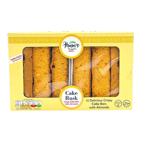 Humi's Cake Rusk Crispy Cake Bars With Almonds 