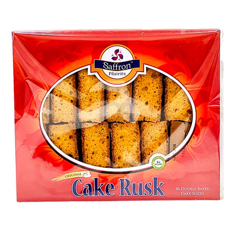 Saffron Double Baked 26 Cake Slices