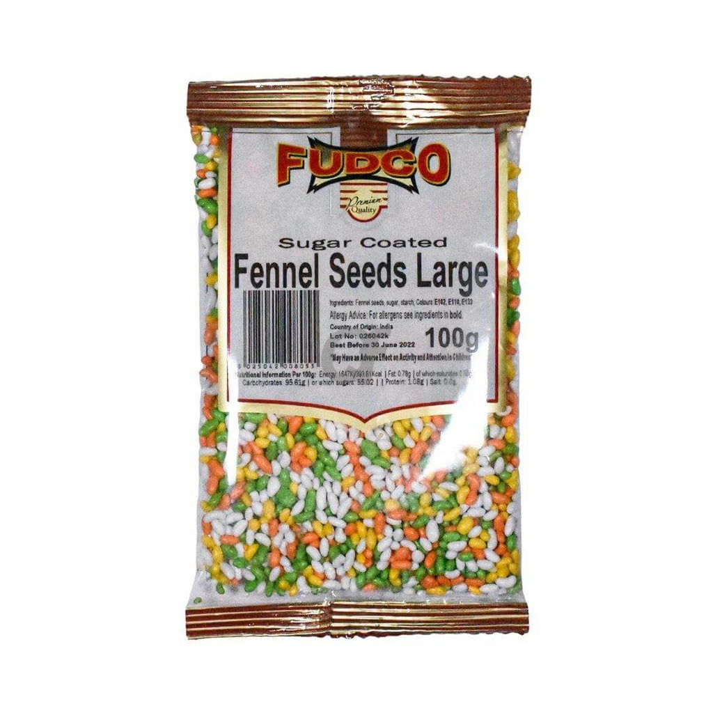 Fudco Sugar Coated Fennel Seeds 100g