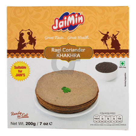 Jaimin Ragi coriander khakhra 200g