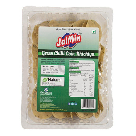 Jaimin Green Chilli Coin Khichiya 150g