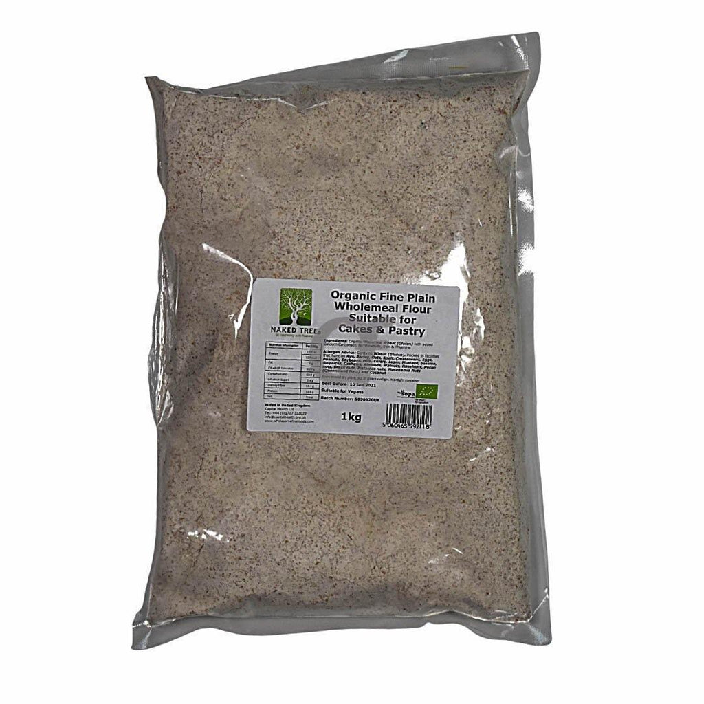 Naked Tree Organic Plain Flour Suitable for Cakes and Pastry 1kg