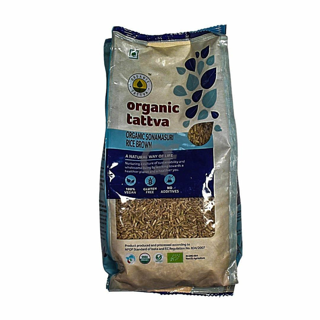 Organic Tattva Organic Sonamasuri Rice Brown 1kg