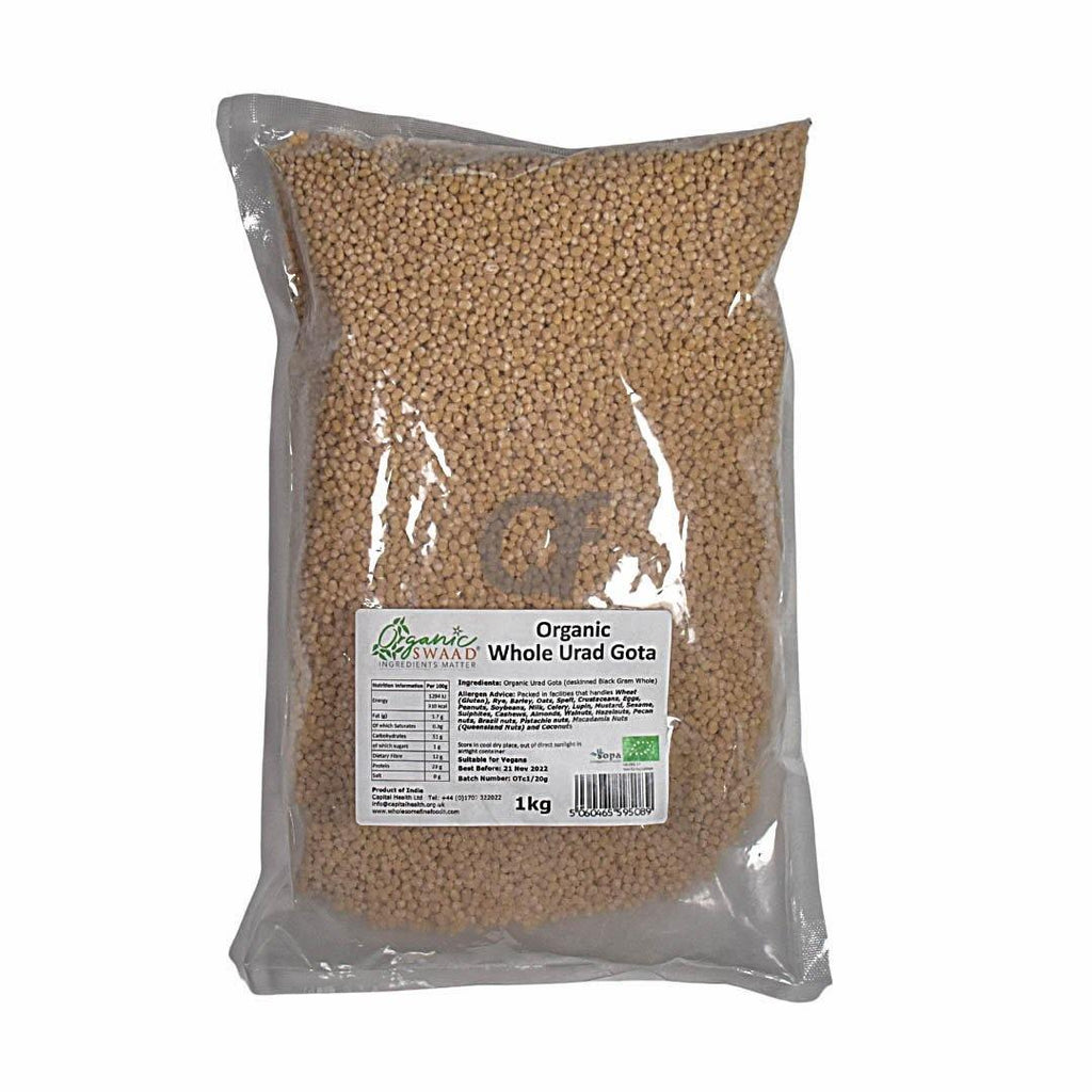 Swaad Organic Whole Urad Gota 1kg