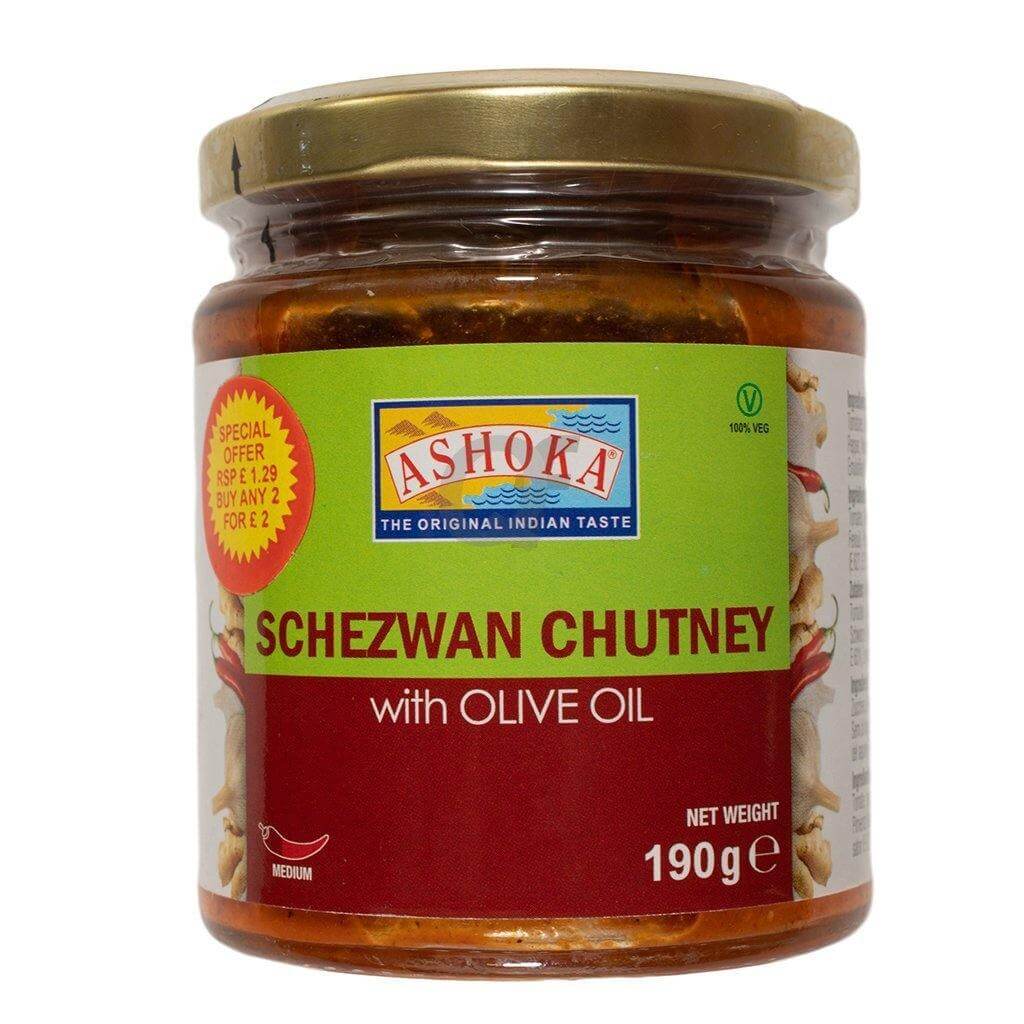 Ashoka Schezwan Chutney with Olive Oil 190g