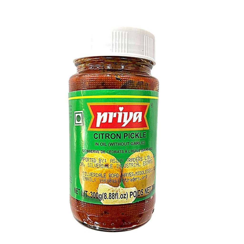 Priya Citron Pickle in oil(without garlic)