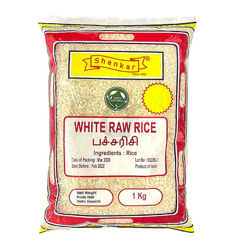 Shankar White Raw Rice 1KG