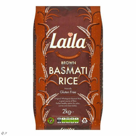 Laila Brown Basmati Rice 2kg