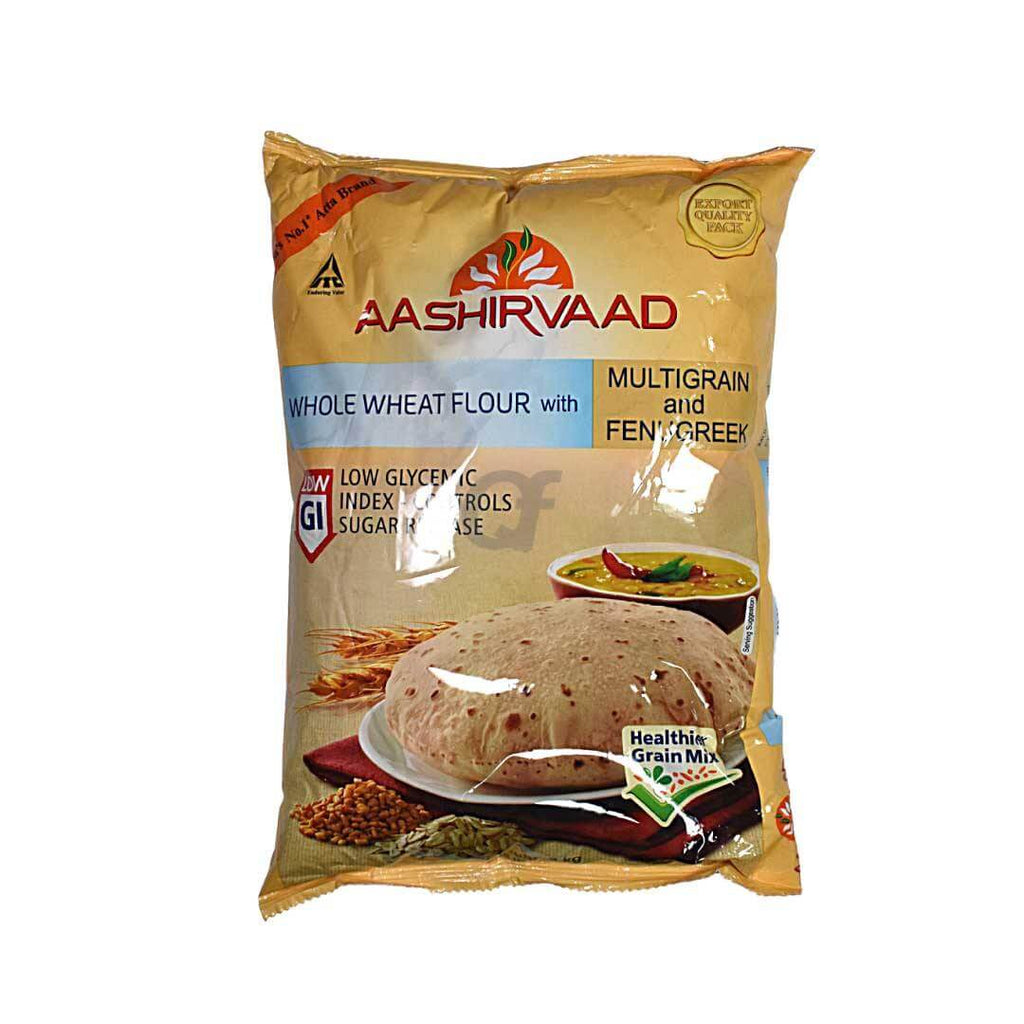 Aashirvaad Whole Wheat Flour with Multigrain and Fenugreek 2kg