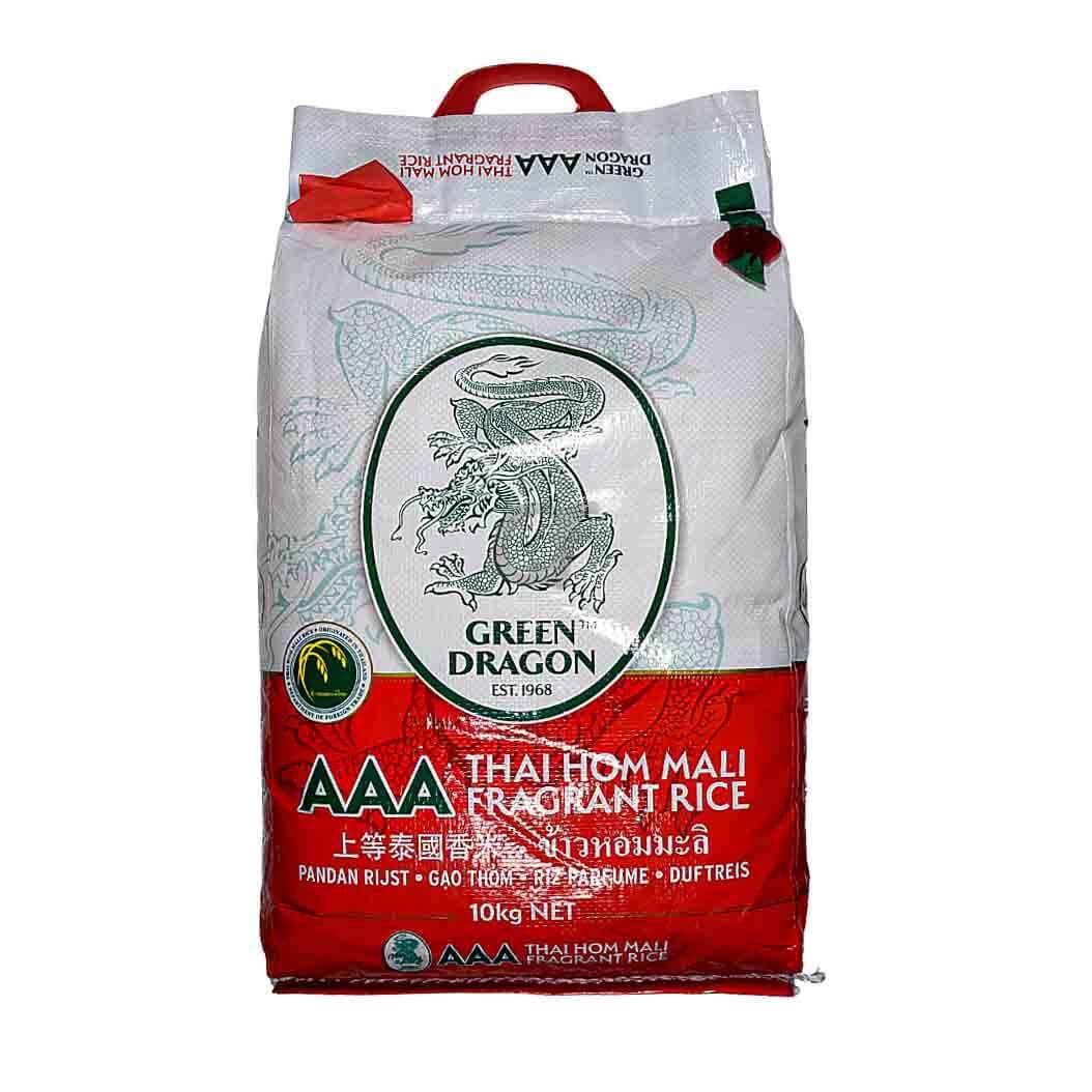 Green Dragon AAA Thai Hom Mali Fragrant Rice 10kg | Hom Mali Thai Rice ...