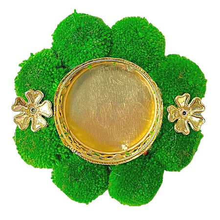 Green Diya Holder